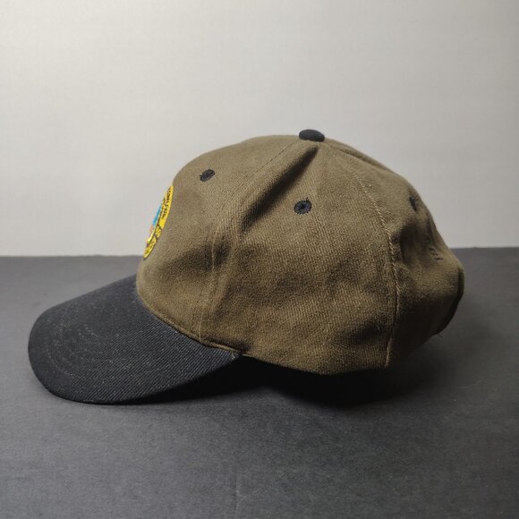 VINTAGE Yellowstone National Park Staff Hat Cap Snap Back Buffalo Old Faithful - Picture 4 of 9